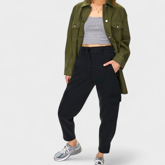 ARITIZIA WILFRED FREE Modern Cargo Pant  High-Waist | Corozo Buttons | Casual|8 - Picture 1 of 10